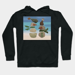 Finding Unexpected Sea Glass at the Beach Hoodie